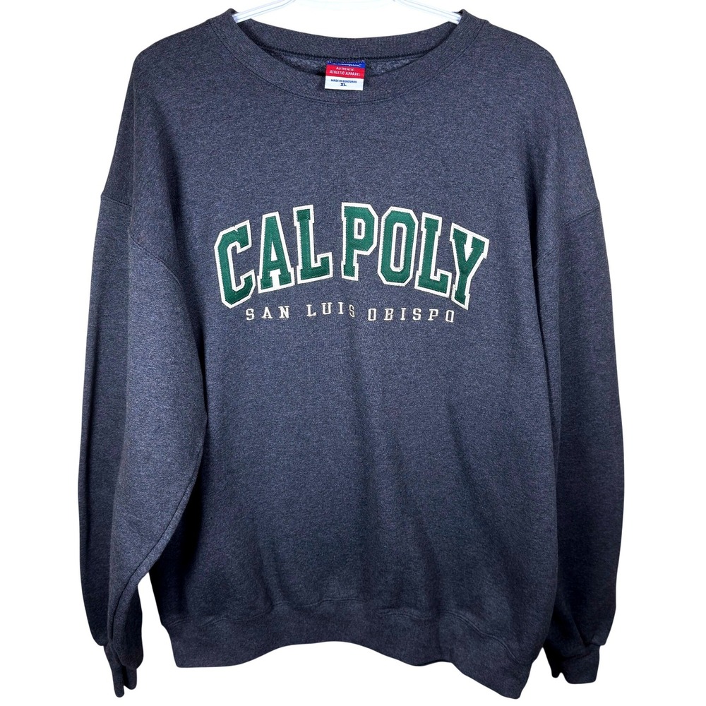 Champion Cal Poly San Luis Obispo Sweatshirt XL Gray Crewneck Pullover